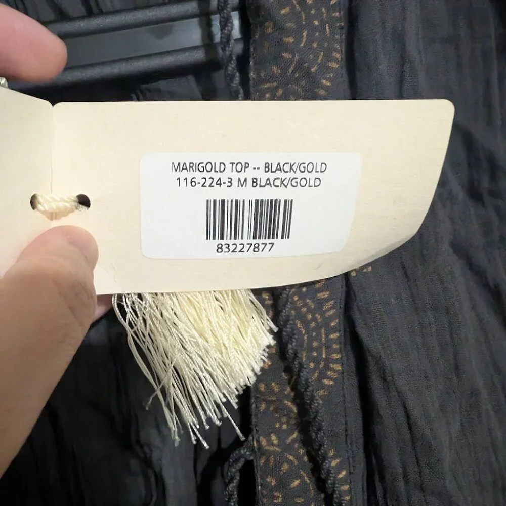 Doen Marigold Top indigo and white M - Picture 6 of 7